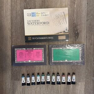 NEW Daniel Smith Watercolor Lot Arches Travel Journals, Saunders Waterford Pad